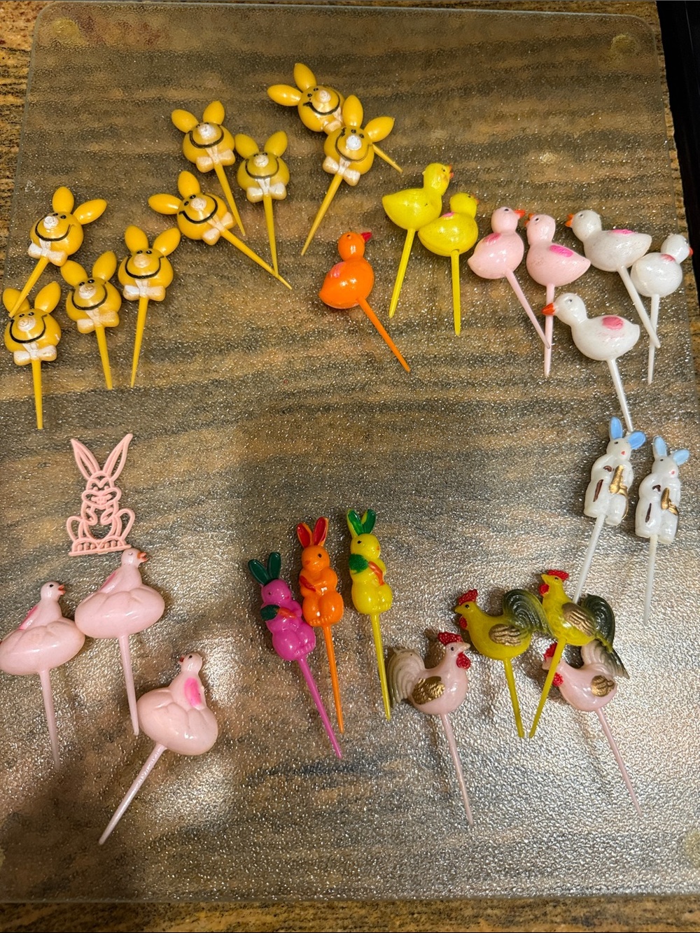 Vintage Cupcake Picks Toppers